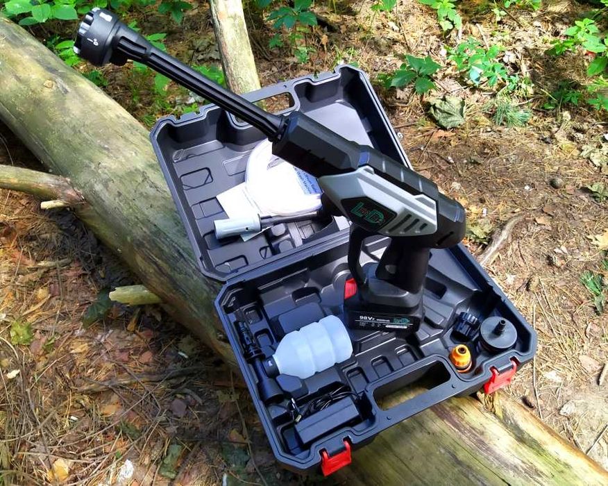 Шикарная аккумуляторная мойка высокого давления 60 бар пеногенератор