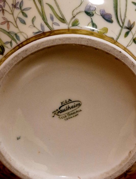 Vaso em porcelana K&A Krautheim Selb Bavaria dos anos 40