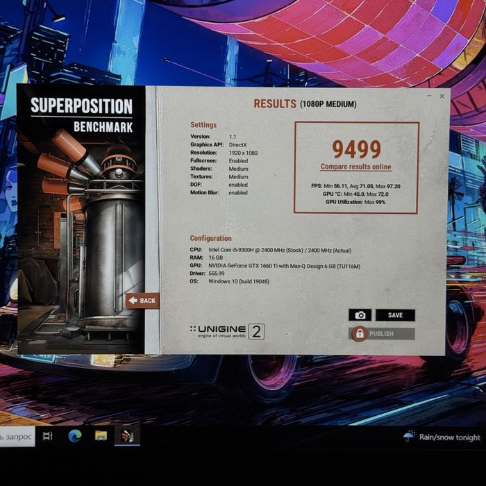 Ігровий ноутбук Gtx 1660Ti 6Gb, Core i5, 512Gb