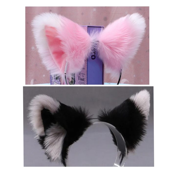 Вуха лисиці вушка котячі фурі Ушки кошки/лисы/ маска 150/230