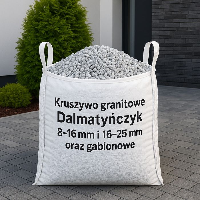Kamień ozdobny biały - kruszywo ogrodowe