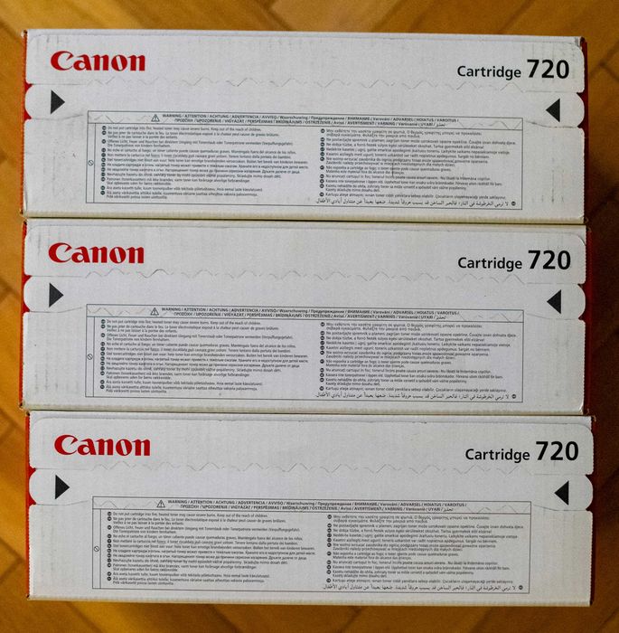 Oryginalny Canon 720 Toner CRG-720 MF6680dn i-SENSYS 5000 str 3 sztuki