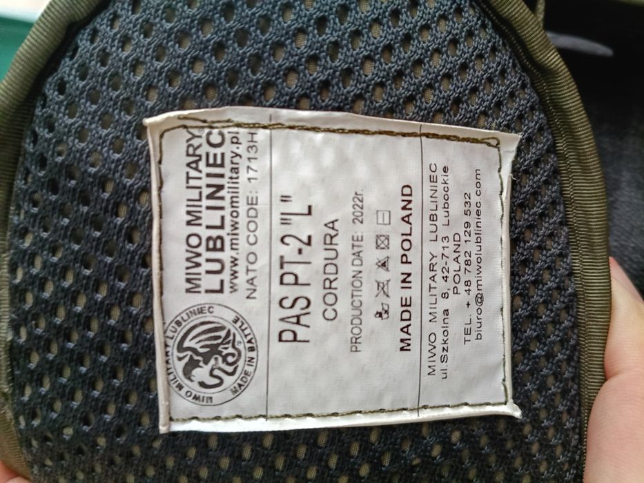 Pas Taktyczny z Szelkami MIWO