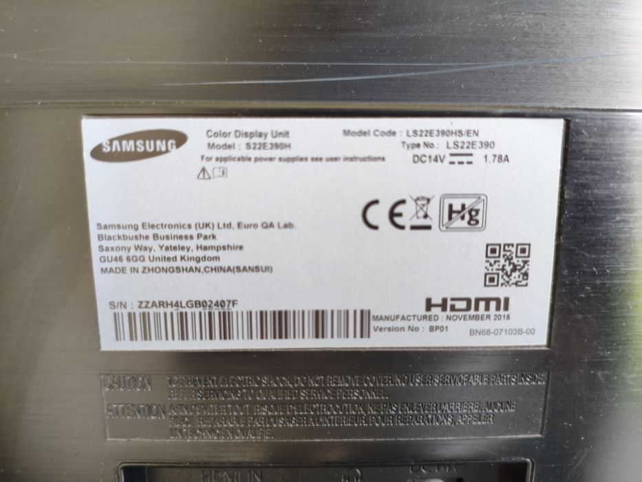 Monitor Samsung 21,5"