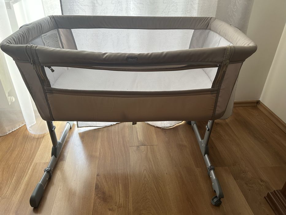 Łóżeczko dostawne chicco Next2me essential dune