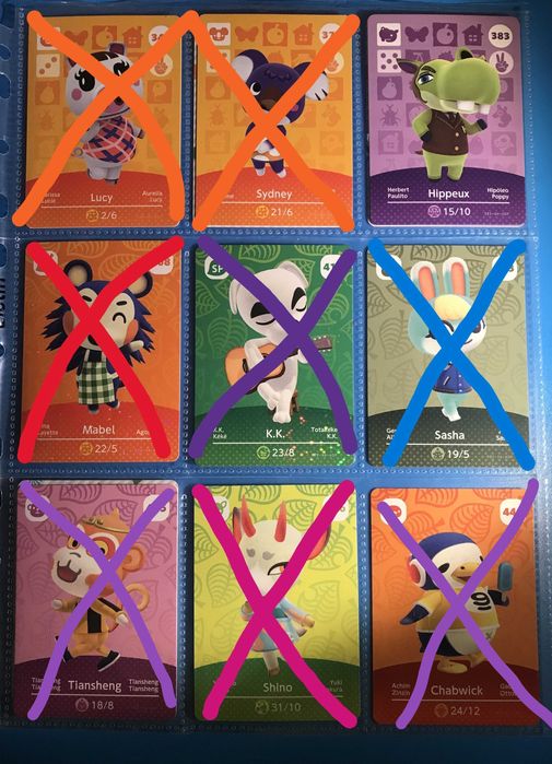 Animal Crossing Cartas Amiibo (Serie 1-4 + WA) Venda ou Troca