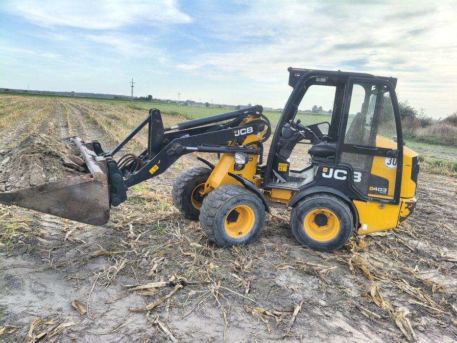 Ładowarka przegubowa, miniładowarka JCB 403 plus  kabina ogrzewanie stan bardzo dobry. Thaler, weidemann, schaffer, bobcat, streigel, osprzęt