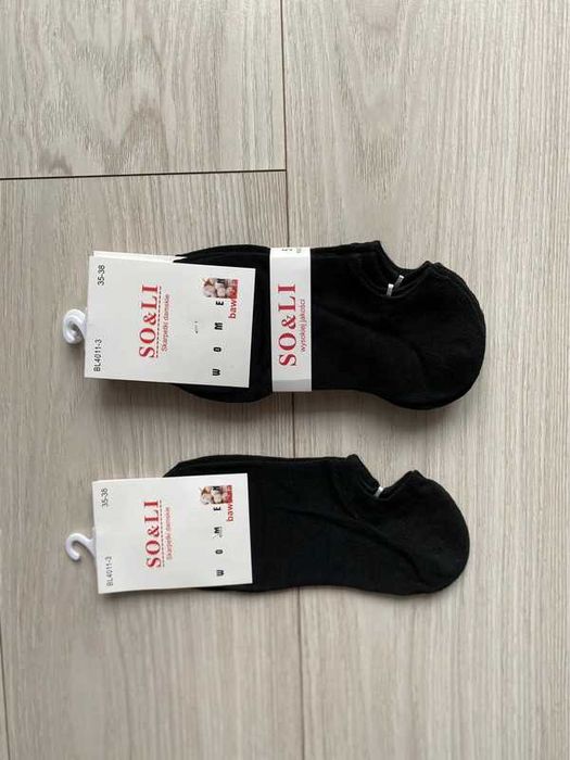 Czarne stópki adidas stopki skarpety