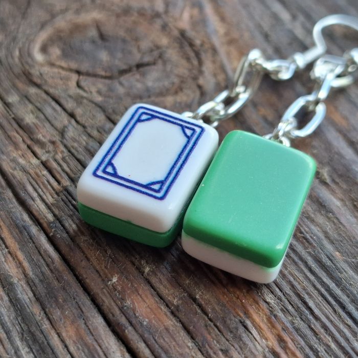 Kolczyki handmade Mahjong