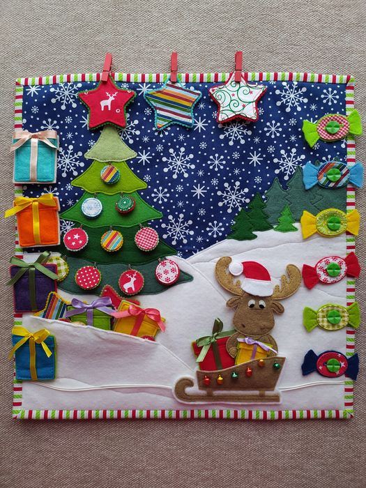 Новорічний дитячий килимок для розвитку
