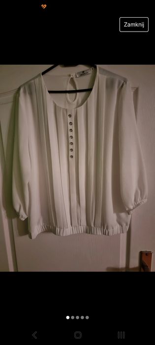 Bluzka kremowa 44