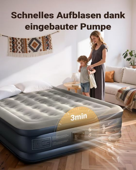 Materac dmuchany z pąpką