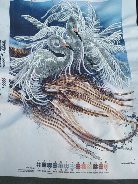 Картина вышитая чешским бисером