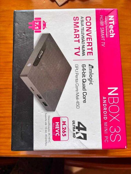 Box Android Smart TV NTech NBox 3S