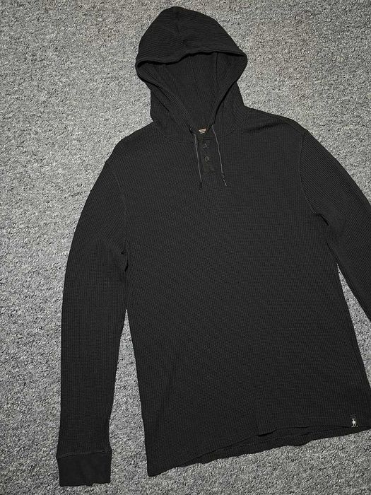 Чоловіче худі SMARTWOOL Waffle Henley Hoodie  UPF 40+ Розмір M/L