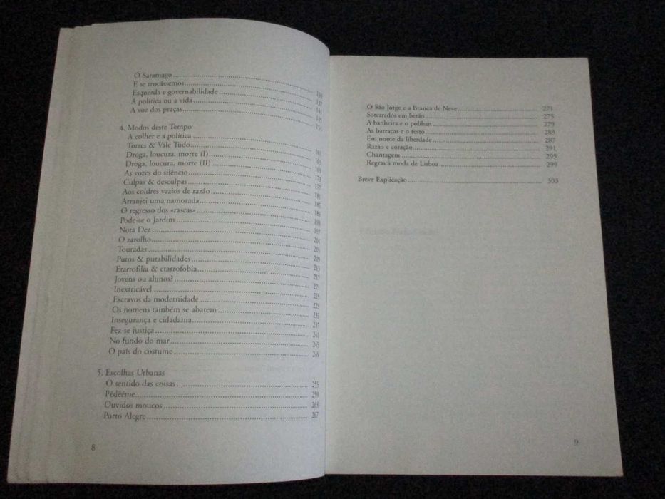 Livro E o resto é paisagem Miguel Portas