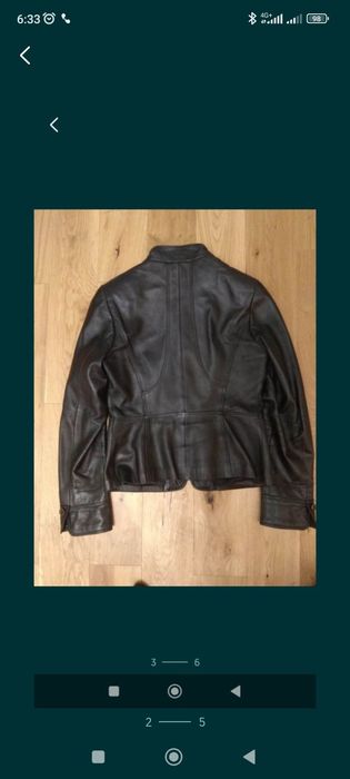 Пиджак женский кожаный XL