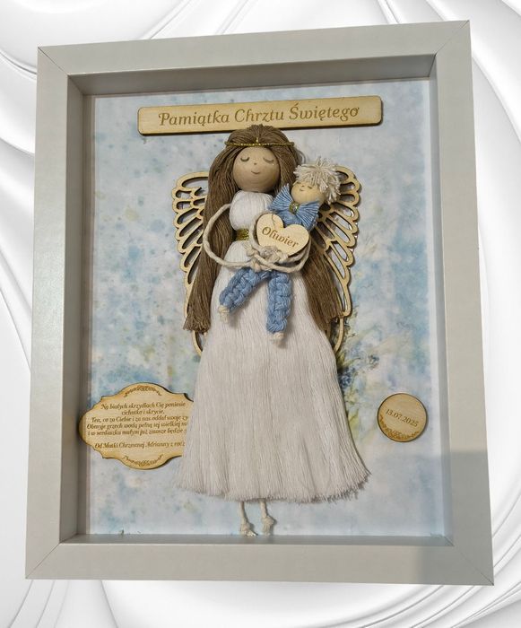 Pamiątka Chrztu Świętego dla chłopca