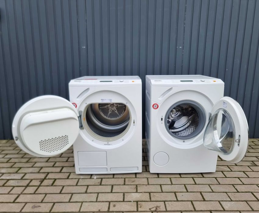 Zestaw Miele. Pralka W6544WPS + suszarka T9647C GalaG XL, 7kg, menu PL