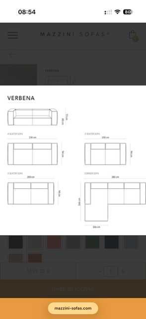 Sofa Mazzini Sofas : cena za 2