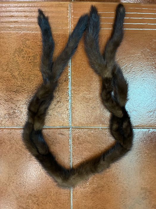 Estola em pelo verdadeiro