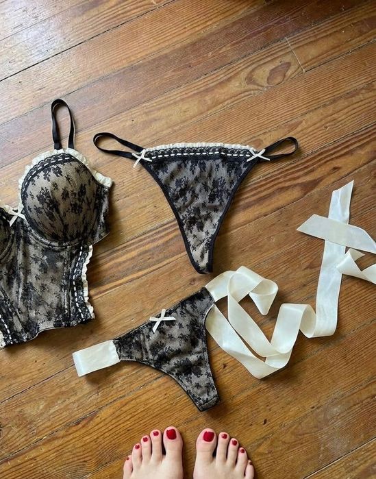 bielizna Victoria's Secret zestaw, użyty 2 razy