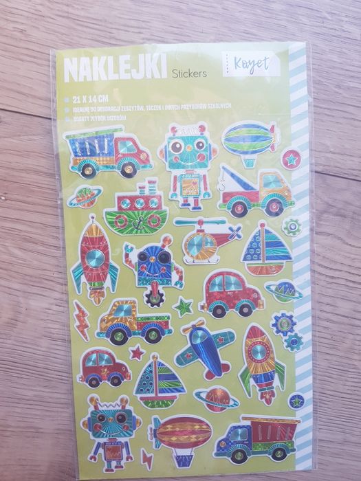 Nowe naklejki dziecięce marki Kayet 21sztuk