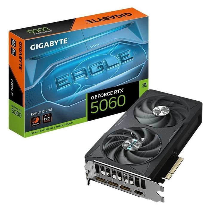 Відеокарта GeForce RTX 5060 8GB GDDR7 Eagle OC Gigabyte (GV-N5060EAGLE OC-8GD)