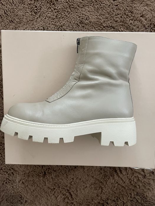 Зимние кожаные п/ботинки на натуральном меху