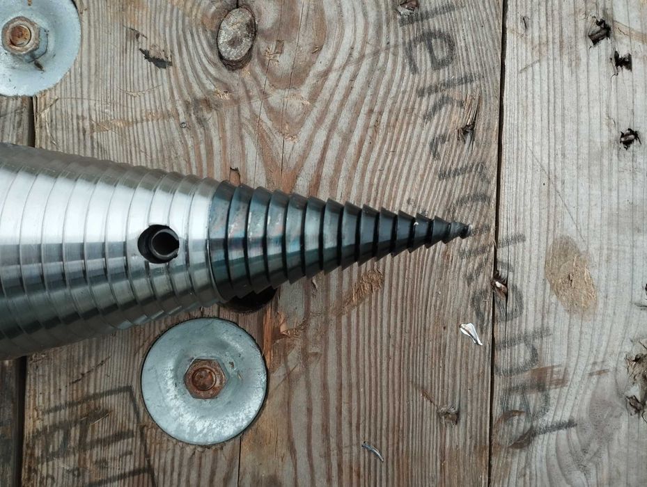 Świder do łuparki do drewna 80mm / stożek / różne otwory