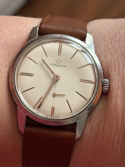 Zegarek Lemania 17 jewels Swiss made, rozmiar 35/44mm, piękny stan