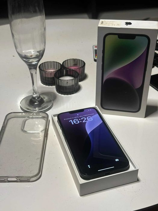 iPhone 14 128 GB kolor Midnight - Gwarancja, pudełko paragon