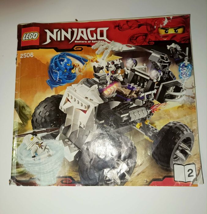 Legendarny Zestaw Lego Ninjago 2506 Czaszkowóz Kompletny Oryginalny