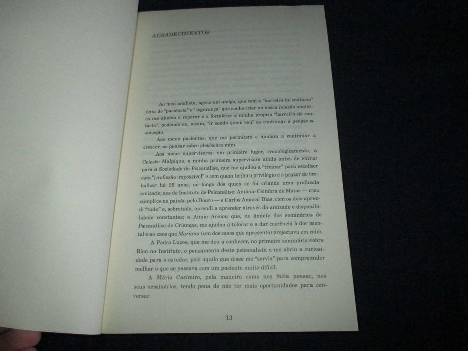 Livro Pensar a Emoção Maria de Fátima Sarsfield Cabral