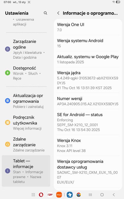 ELEGANCKI tablet Samsung A9+. Pamięć 8\128gb