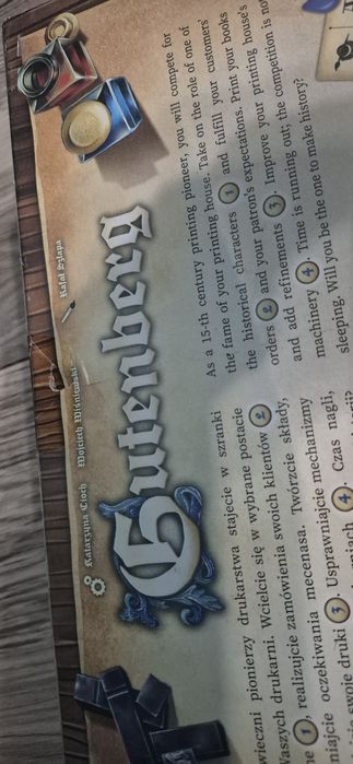 Gutenberg gra planszowa, nowa