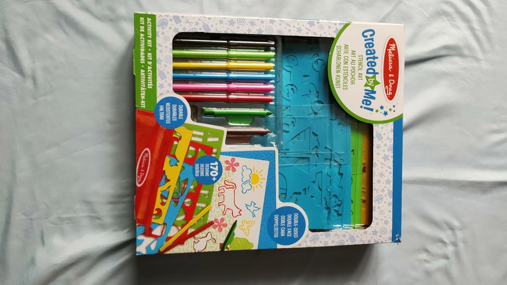 Stencil Art Zestaw do rysowania z szablonami Melissa&Doug stan bdb