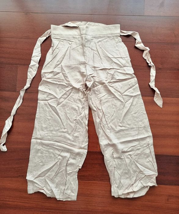 Cullotes rosa claras Primark 100% viscose, tamanho 34 - nunca usadas