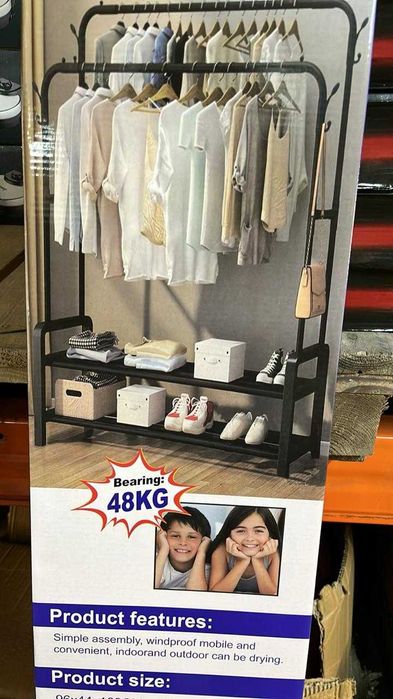 НАДІЙНА Металева Вішалка для одягу  Вешалка для одежды Вішак Стійка