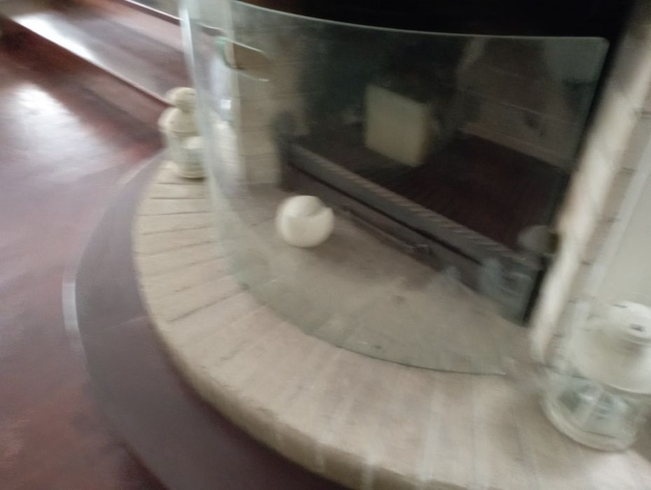 Vidro protetor de lareira