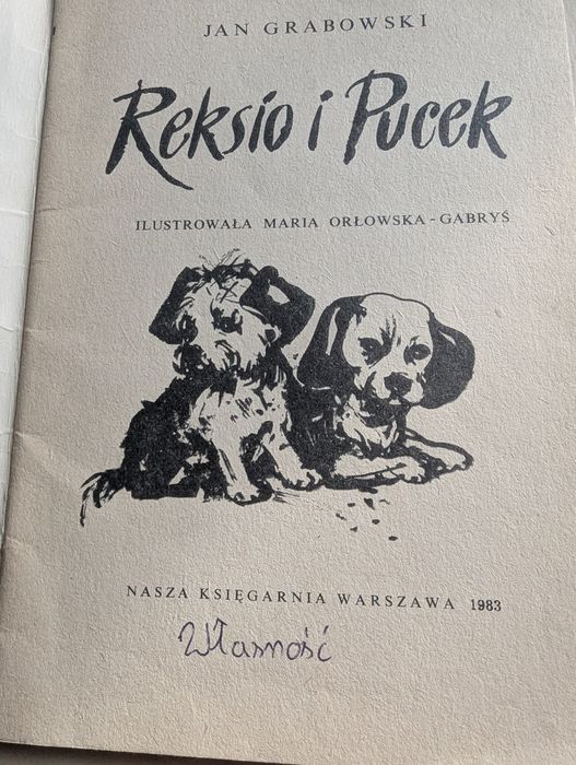 Stara ksiazka, Reksio I Pucek, Grabowski