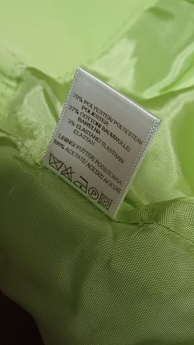 Spódnica Simple 36, limonkowa