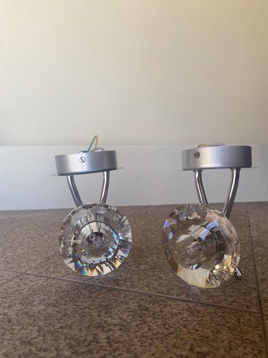 Conjunto Completo de Candeeiros de Quarto (Teto + 2 Parede)