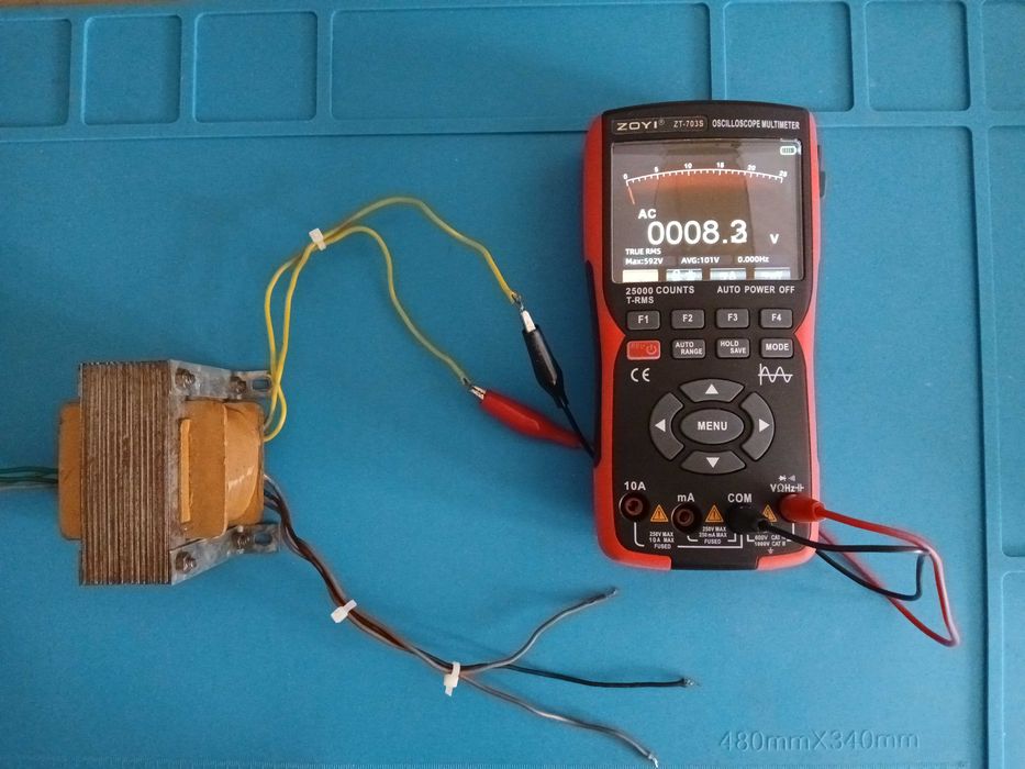 Transformador de Alta Tensão p/ Válvulas Electronicas + 5 Valvulas