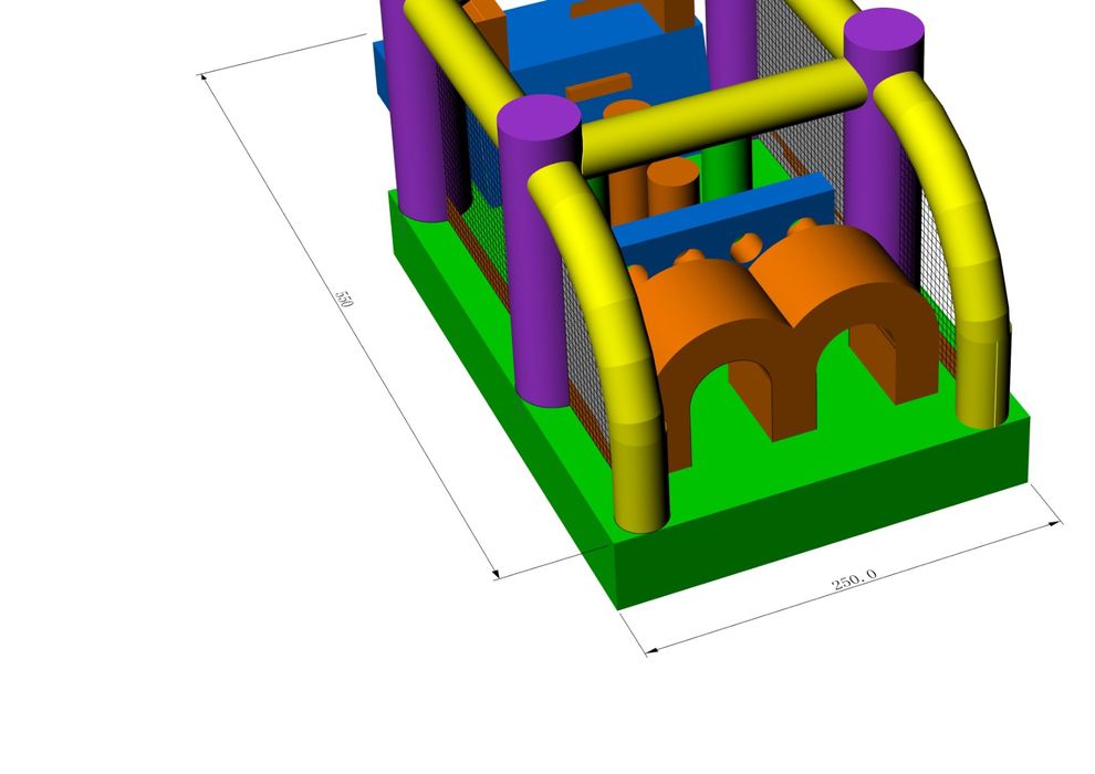Insuflável Mini pista de obstáculos (nova)