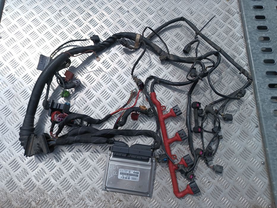 Wiązka instalacja silnika sterownik komputer 2.0 ALT Audi A4 B6 części