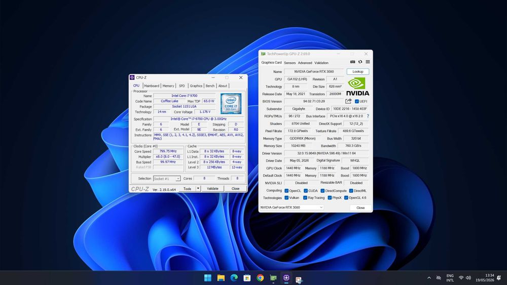 Gaming PC RTX 3080 | i7-9700 | 16GB RAM | SSD | RM850x Gold | Windows 11 Pro