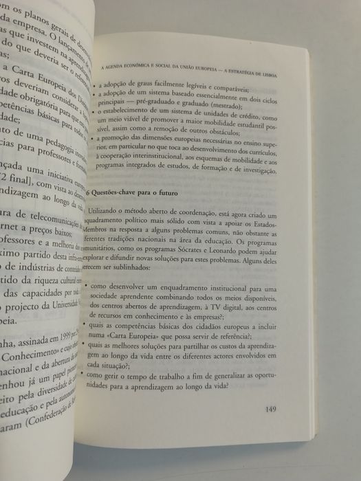 A agenda económica e social da União Europeia