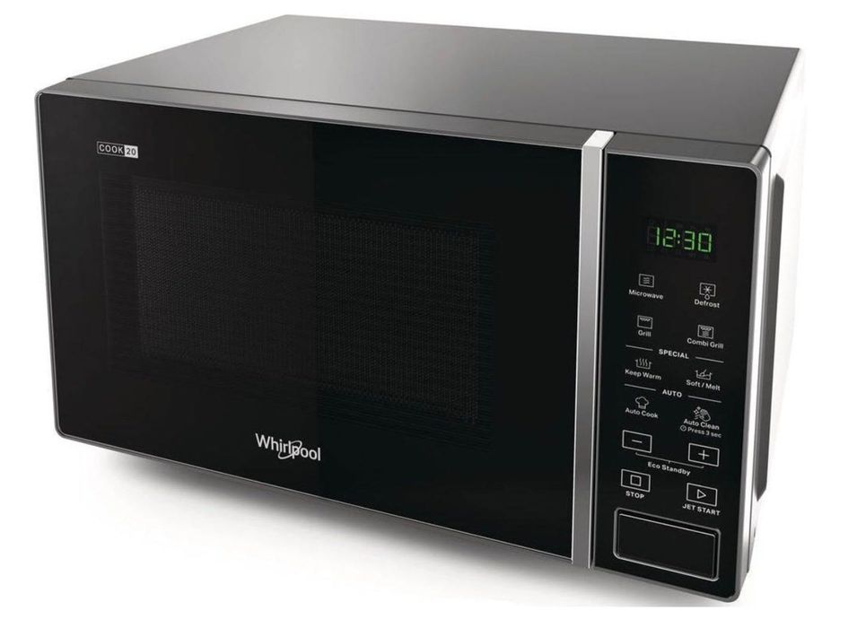 Micro-ondas WHIRLPOOL MWP 203 SB (20 L - Com Grill - Inox) - Novo