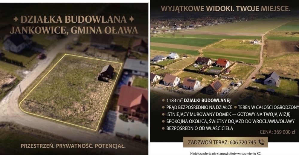 Działka - Jankowice